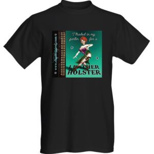 Leather Holster T-Shirt - Black Short Sleeved