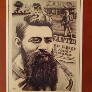 Ned Kelly Tin Sign